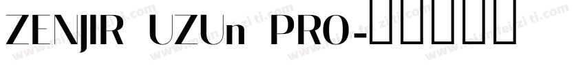 ZENJIR UZUn PRO字体转换